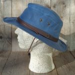 blauwe hoed