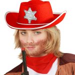 rode cowboyhoed