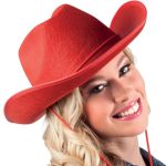 rode cowboyhoed