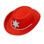 rode cowboyhoed