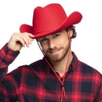 rode cowboyhoed