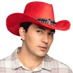 rode cowboyhoed