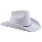 witte cowboy hoed