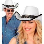 witte cowboy hoed