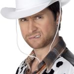 witte cowboy hoed