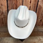 witte cowboy hoed