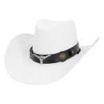 witte cowboy hoed