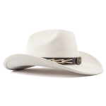 witte cowboy hoed