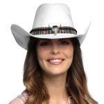 witte cowboy hoed