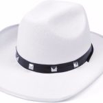 witte cowboy hoed