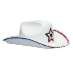 witte cowboy hoed