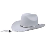 witte cowboy hoed