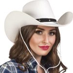 witte cowboy hoed