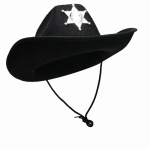 zwarte cowboyhoed