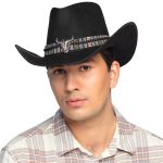 zwarte cowboyhoed