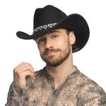 zwarte cowboyhoed