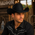zwarte cowboyhoed