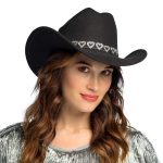 zwarte cowboyhoed